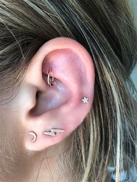 Auricle Piercing Ear Piercings Rook Earings Piercings Ears Piercing