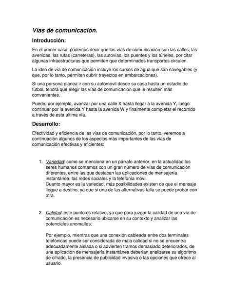 Vías de comunicación Antología Vías de comunicación Introducción En