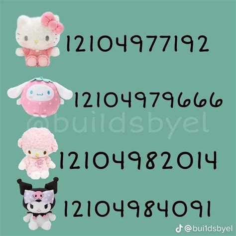 Pin By Noin On Bloxburg Hello Kitty Rooms Bloxburg Decals Codes Cafe Hello Kitty