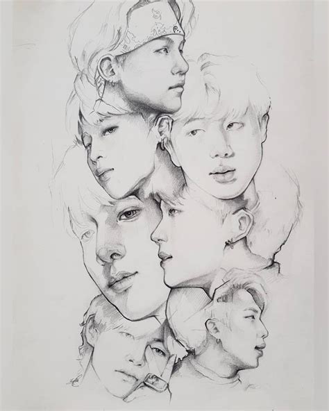 Bts Drawings Kpop Drawings Cute Easy Drawings Bts Drawings A