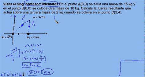 Campo Gravitatorio Fuerza Ejercicio Resuelto Youtube