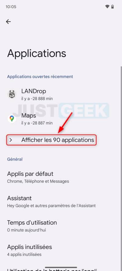 Désactiver les notifications dune application sur Android