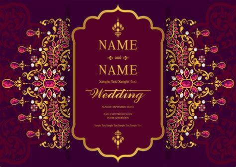 Indian Wedding Cards Samples