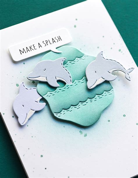 Whittle Sealife Sentiments Clear Stamp Set