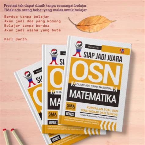 Jual Buku Ori Buku Siap Jadi Juara Osn Olimpiade Sains Nasional