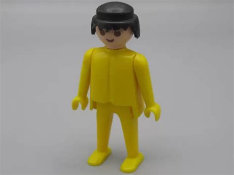 Playmobil Homme Jaune Cheveux Noirs Geobra Eur Picclick Fr