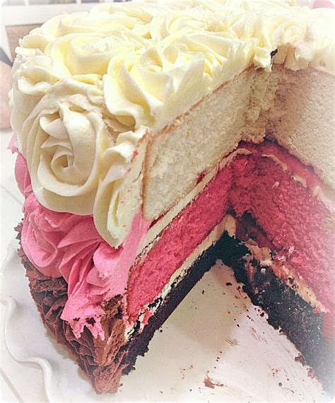 This Neapolitan Rose Cake Cake Flavors Wedding Cake Flavors Cool