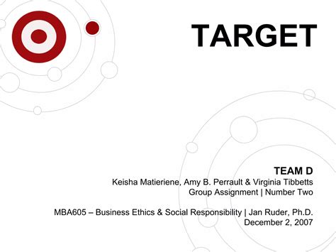 Target Social And Corporate Responsibility Ppt