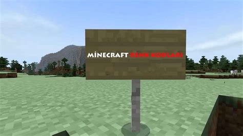 Minecraft renk kodları nelerdir Bedrock Edition için