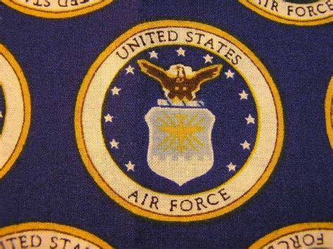 United States Air Force Fabric Patriotic Round Emblem Cotton