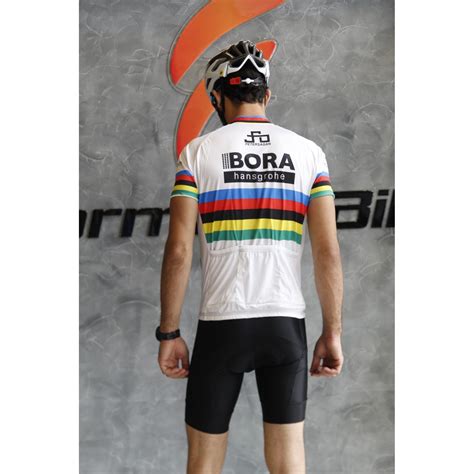 Camisa Ciclismo MANGA CURTA Mountain Bike Bora Branca