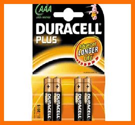 Pile Ministilo Duracell Plus AAA CerIndustrie S N C