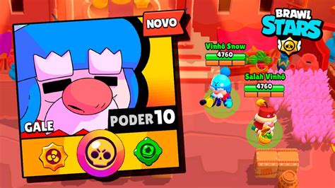 Joguei Com O Gale O Novo Brawler Do Brawl Stars Nova Skin Gale Comerciante E Muito Mais Youtube