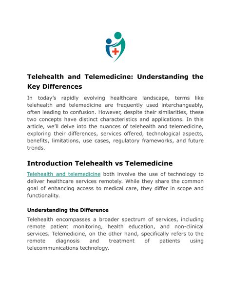 Ppt Telehealth And Telemedicine Understanding The Key Differences