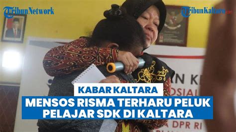 TERHARU Mensos Risma Peluk Anak PMI Saat Dengar Cerita Pelajar SDK Di