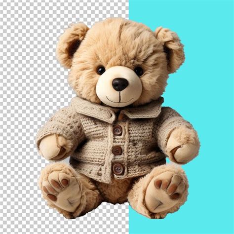 Premium PSD Cute Teddy Bear Isolated On White Background