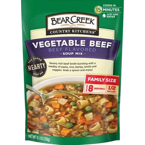 Bear Creek Country Kitchens 8 1 Oz Vegetable Beef Soup Mix 1152956