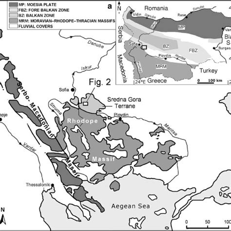 A Sketch Map Of The Main Variscan Structures And Terranes In Bulgaria