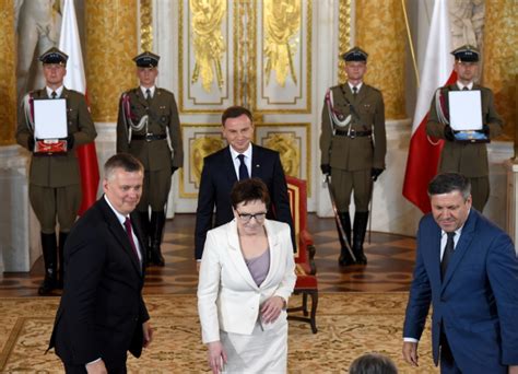 Andrzej Duda Ewa Kopacz Tomasz Siemoniak Janusz Piechoci Ski