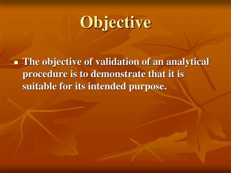 Ppt Asean Guidelines For Validation Of Analytical Procedures