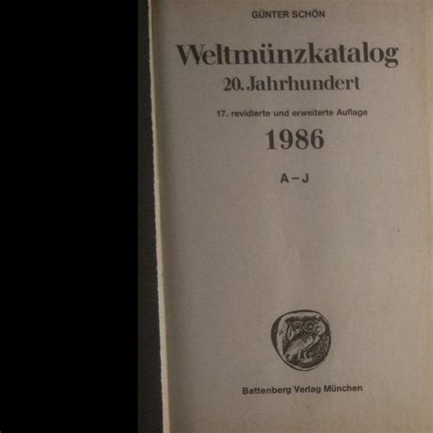 Weltm Nzkatalog Jahrhundert Svazky Sch N G Nter Knihobot Cz