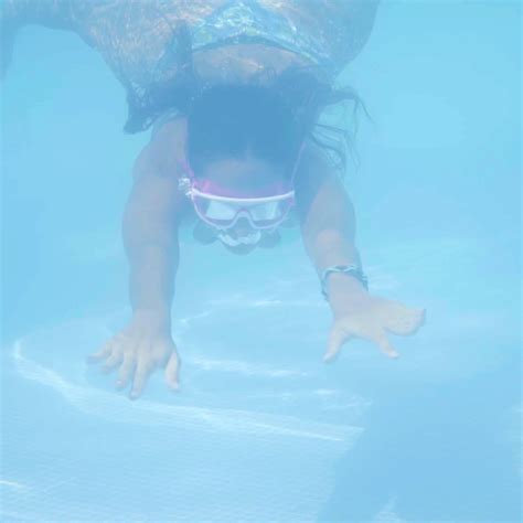 Premium Stock Video Sexy Girl In Bikini Diving In Pool