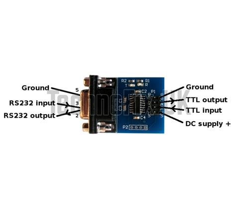 DB9F RS232 To TTL Level Converter Module Raspberry Pi WRT54g PIC AVR