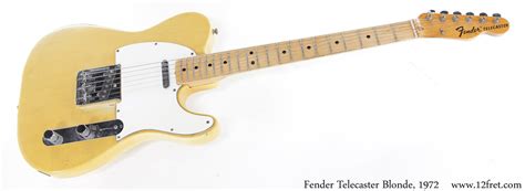 Fender Telecaster Blonde 1972 12fret