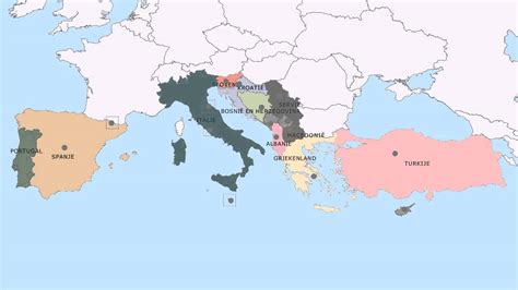 Topografie Landen En Hoofdsteden Van Zuid Europa Youtube