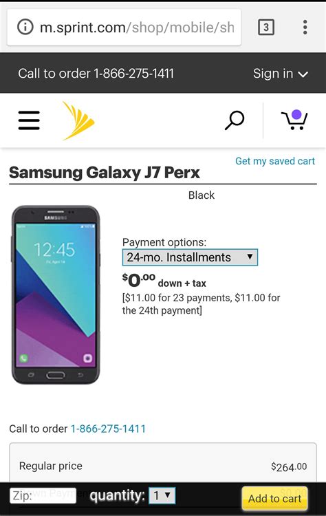 Samsung Galaxy J7 Perx Goes Live At Sprint Priced To Sell For 265 Phonearena