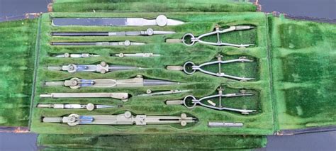 Vintage Dietzgen Drafting Tool Set