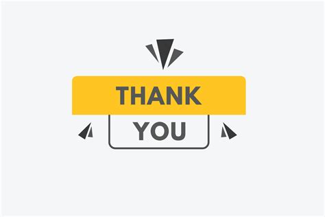 Thank You Text Button Thank You Sign Icon Label Sticker Web Buttons 15235158 Vector Art At Vecteezy