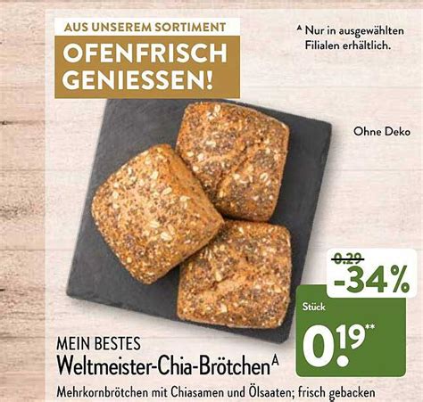 Mein Bestes Weltmeister chia brötchen Angebot bei ALDI Nord 1Prospekte de