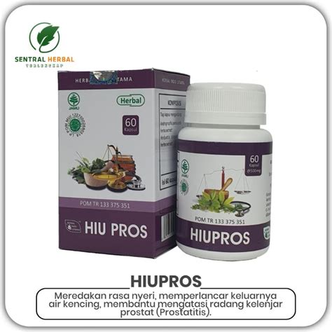 Jual Hiu Pros Herbal Indo Utama Untuk Prostat Isi 60 Kapsul Shopee