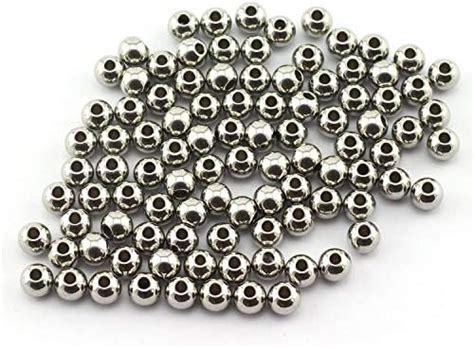 Song Xi 300pcs 304 Stainless Steel Round Mixed Gold Spacer Beads For Jewelry