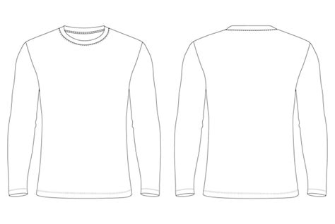 Premium Vector Long Sleeve T Shirt Threequarter Sleeves Raglan Round