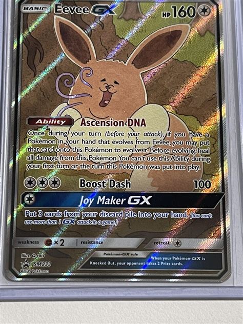 Mavin FULL ART Eevee GX ULTRA RARE Black Star Promo SM233 Pokémon