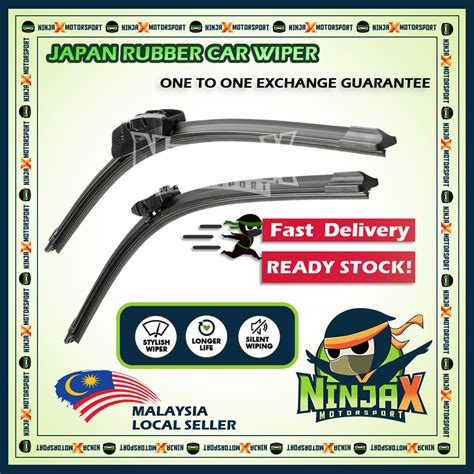 Ready Stock Japan Rubber Car Wiper Perodua Proton Toyota Honda Mazda