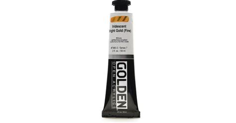 Golden Iridescent Bright Gold Fine Open Acrylic Paint Oz Compare