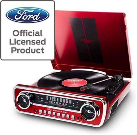 ION Audio Ford LP 4 In 1 Classic Car Styled Music Center Black