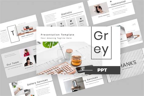 Grey Presentation Template | TMint