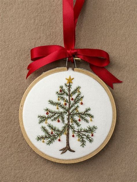 Modern Embroidery Holiday Ornaments Christmas Embroidery Patterns