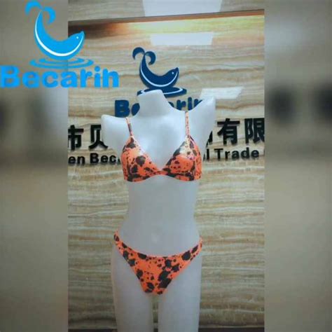 Custom Unique Design Swimsuit Sexy Triangle High Cut Swimwear Leopard Print Hot Girls Bikini