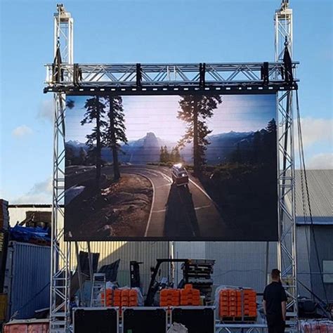 128x256dots Outdoor Rental LED Screen P4 8 Hanging LED Display