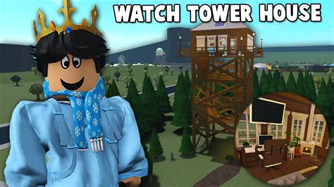 Building A BLOXBURG WATCH TOWER HOUSE YouTube