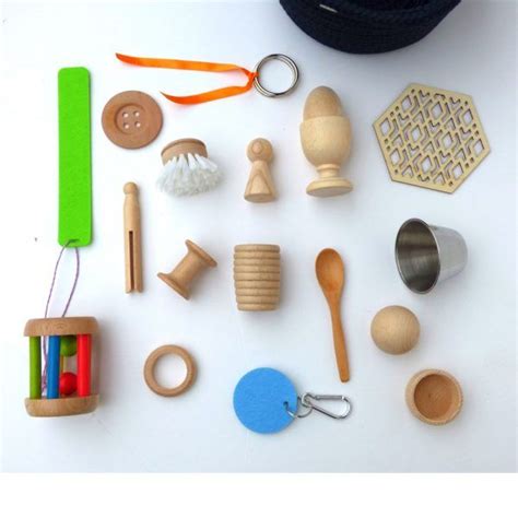 Kit Para Beb Montessori Alup Cesto De Los Tesoros Actividades