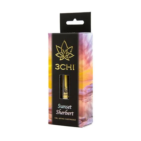 3chi Delta 8 Vape Cartridge Sunset Sherbet Lord Vaper Pens