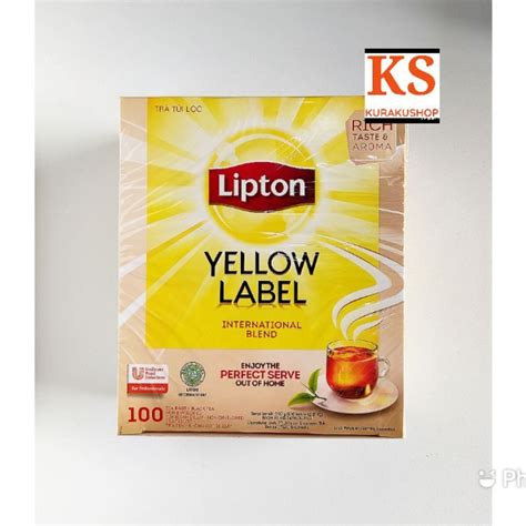 Jual Lipton Yellow Label Tea 100 Bags Non Envelope Shopee Indonesia