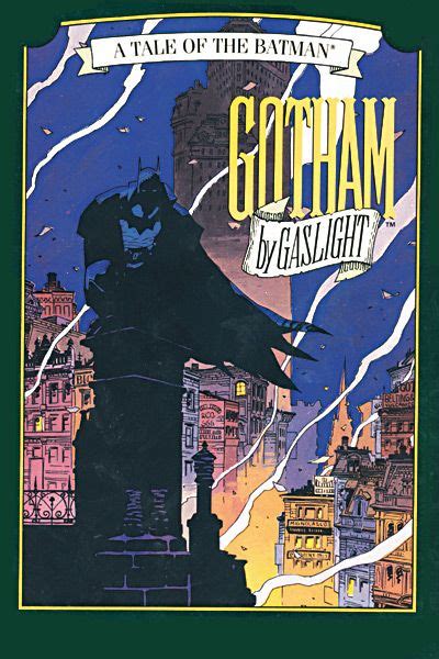 The Cover To Batman S Comic Book Gotham By Gaslight