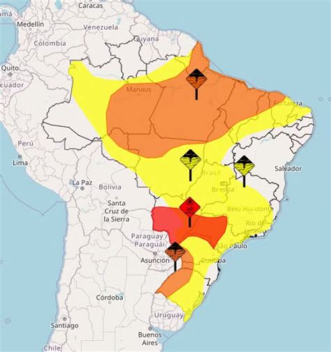 Em Meio A Onda De Calor Inmet Emite Alerta Para Chuvas Intensas No